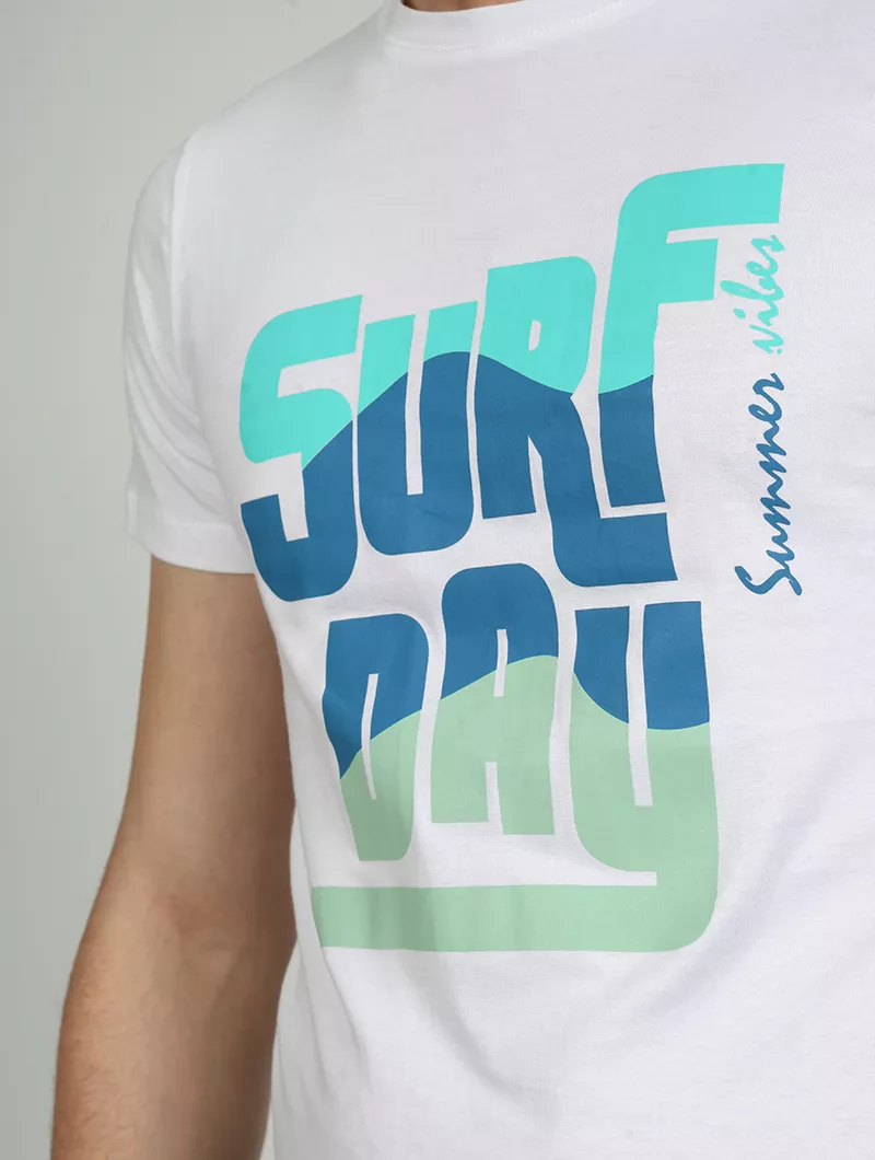 Tee Shirt imprimé SURF DAY